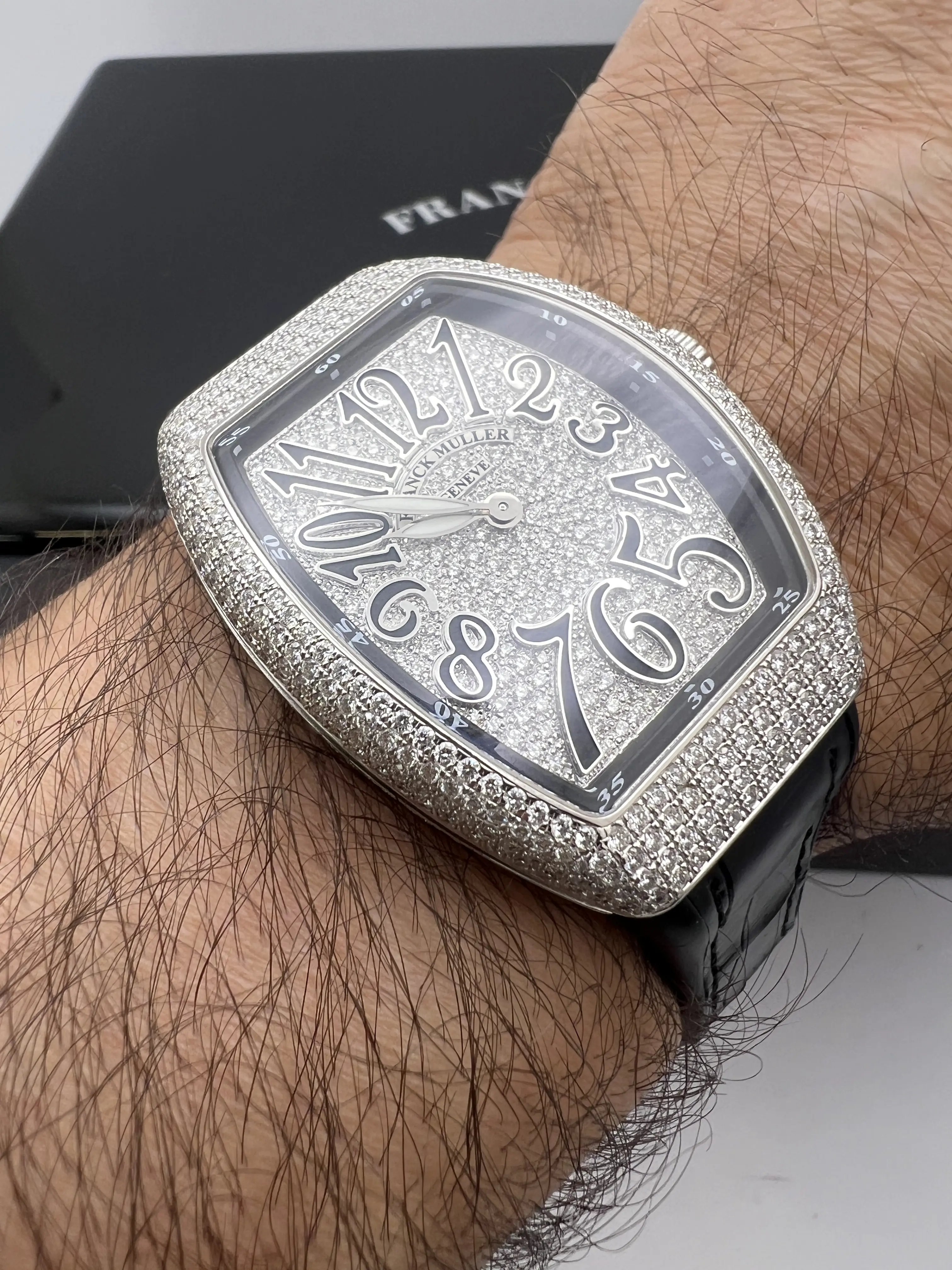 【美品】 FRANCK MULLER ウォッチケース Franck Muller 45mm Vanguard Carbon Racing Vegas Watch