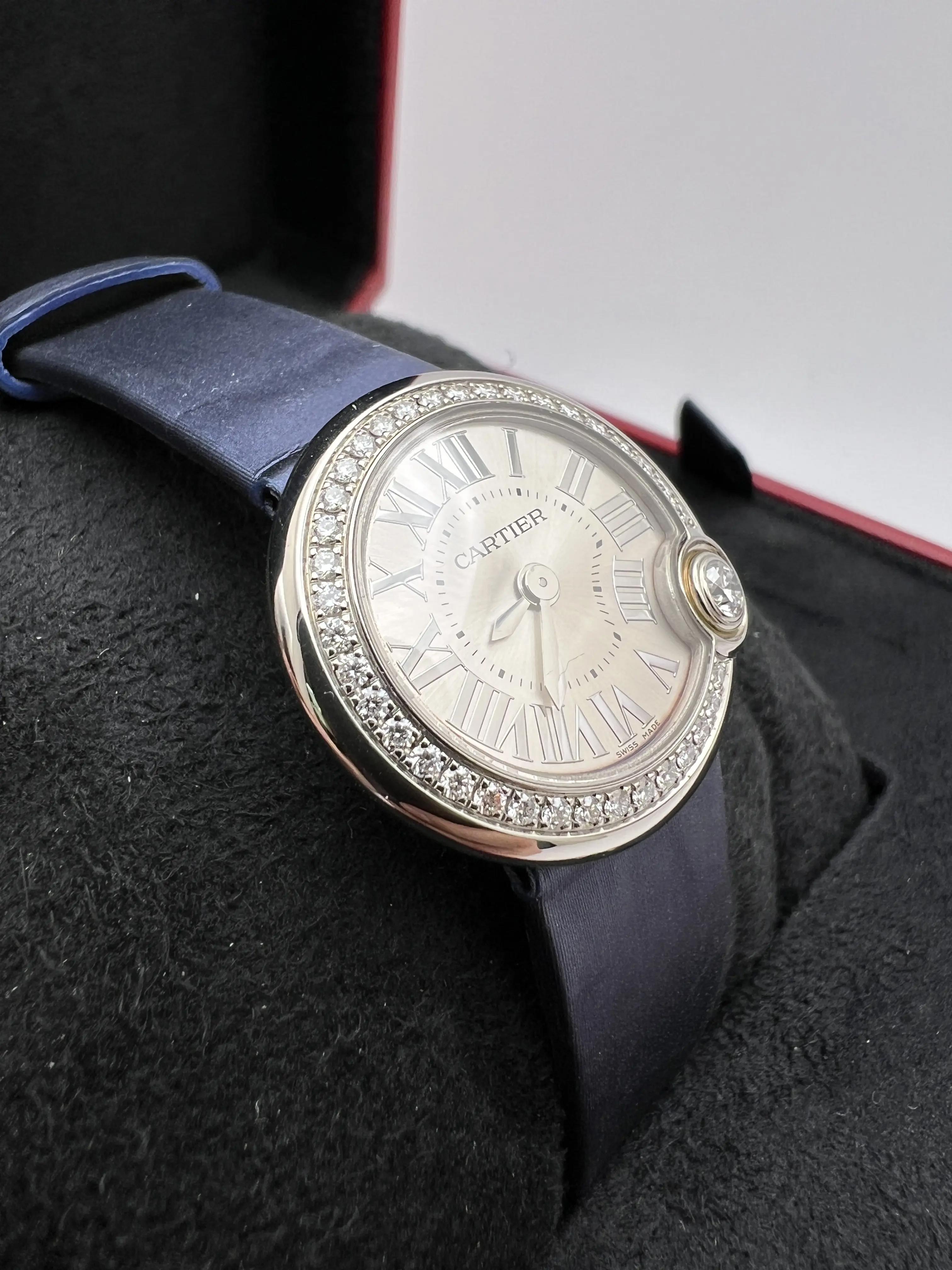 Ballon Blanc de Cartier 26mm Factory Diamond Bezel Blue 