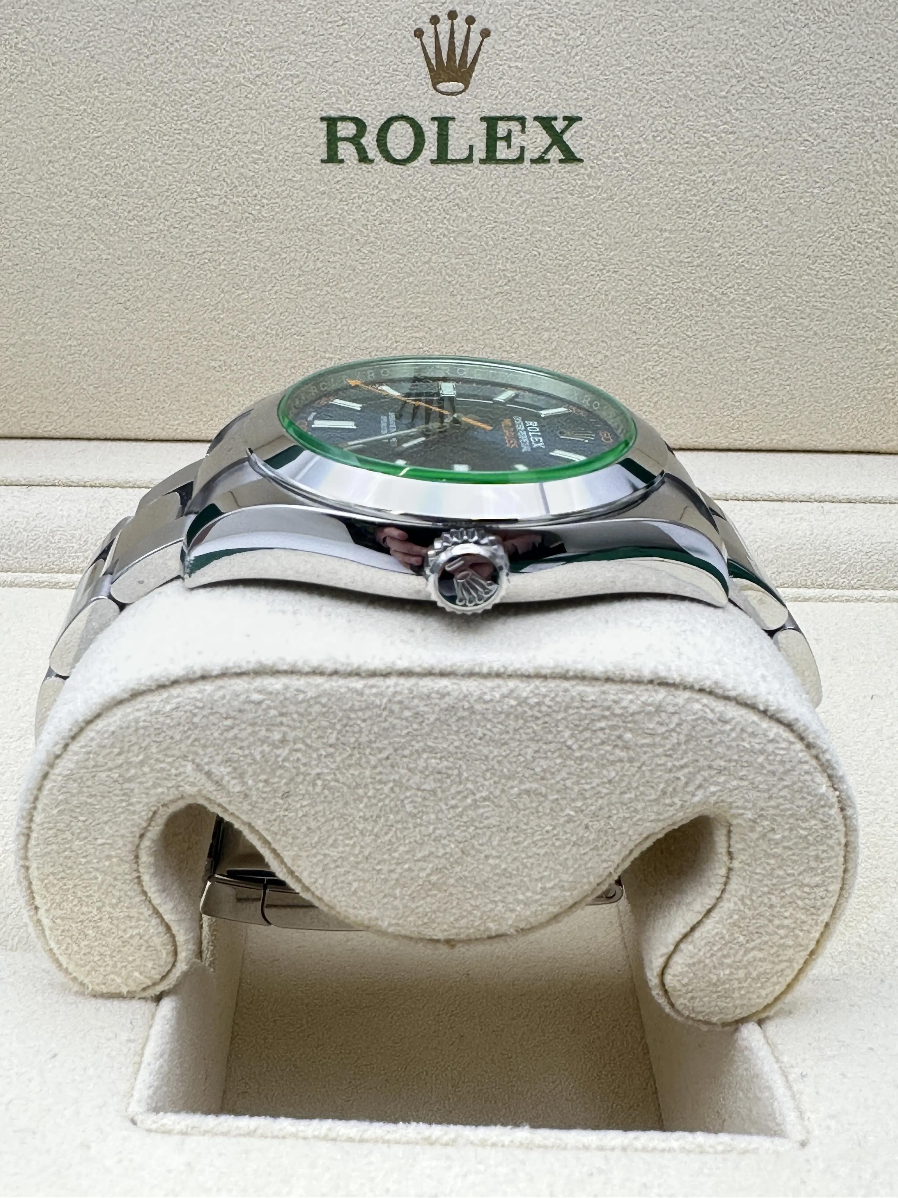 Rolex Milgauss 116400GV 40mm Z-Blue Dial Box Papers Discontinued