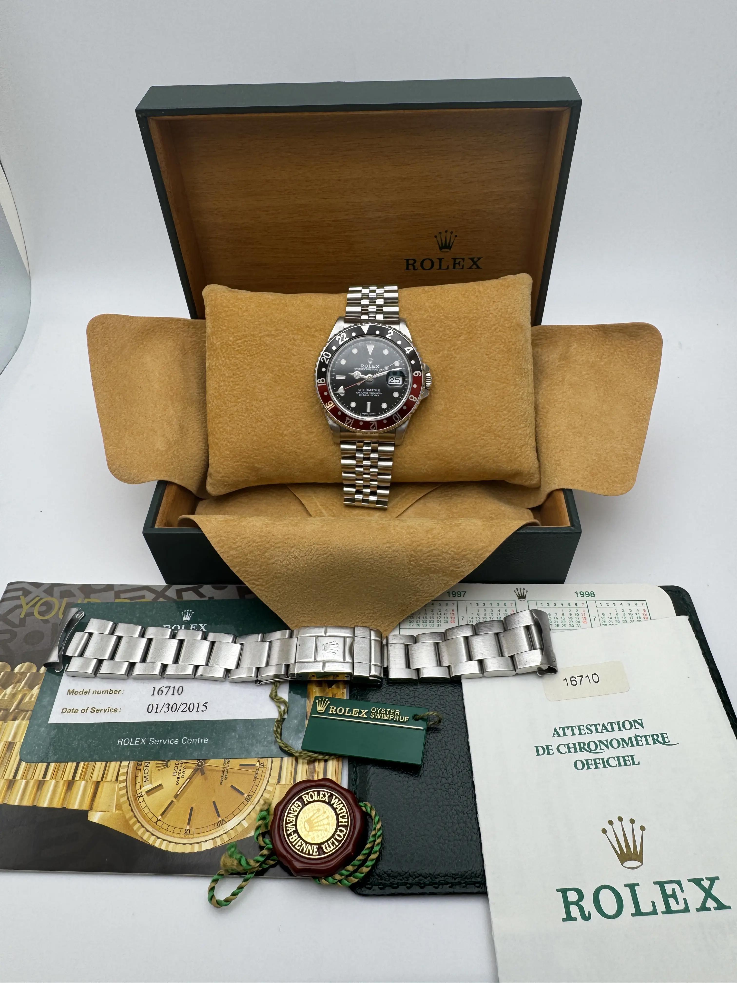 Rolex GMT-Master II 40mm 16710 Coke Jubilee + Oyster Full